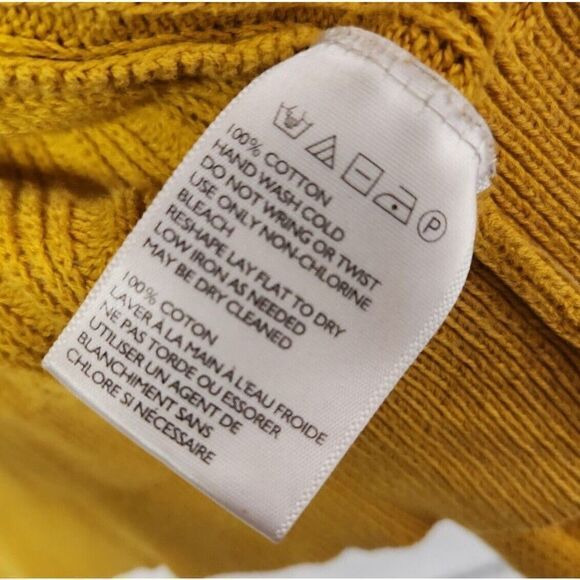 Silence + Noise Women's Mustard Yellow Long-Sleeved Open Cardigan Size Medium - Picture 11 of 12